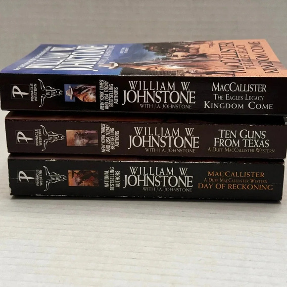 3 William W. Johnstone Western Paperback Books Duff MacCallister Eagle Reckoning - Picture 3 of 6